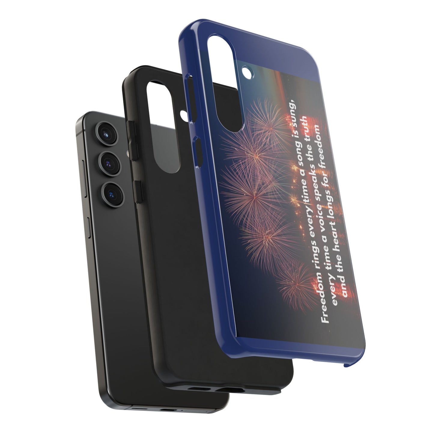 Fireworks Freedom Tough Phone Case — Patriotic 4th of July Quote Case