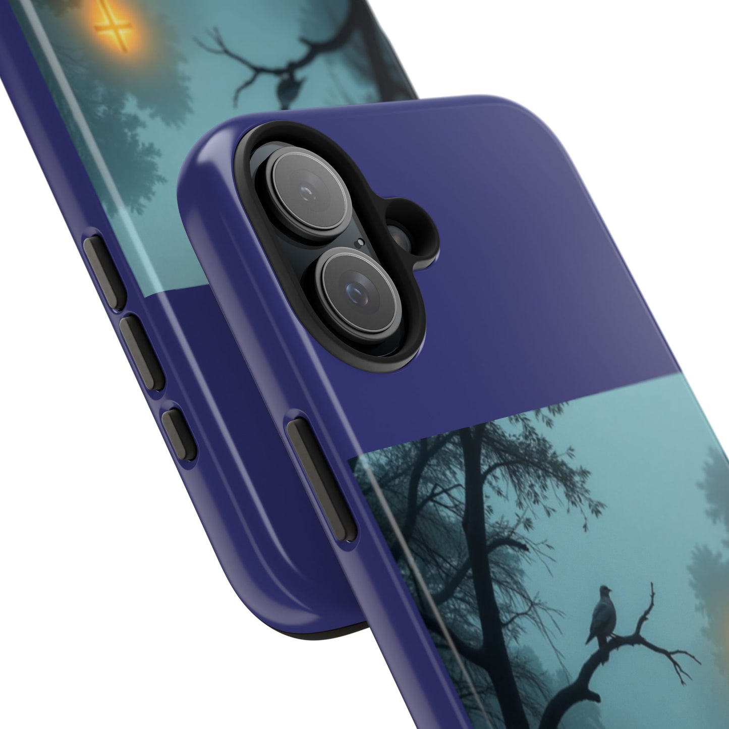 Tough Phone Case — 'In the stillness of the night the Bayou whispers his Name' Moody Bayou Cross Design