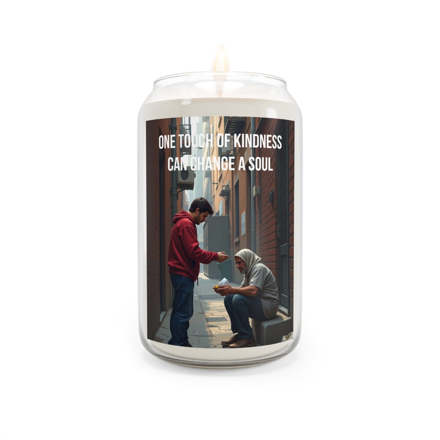 Inspirational Soy Candle — "One Touch of Kindness Can Change a Soul" (13.75oz)