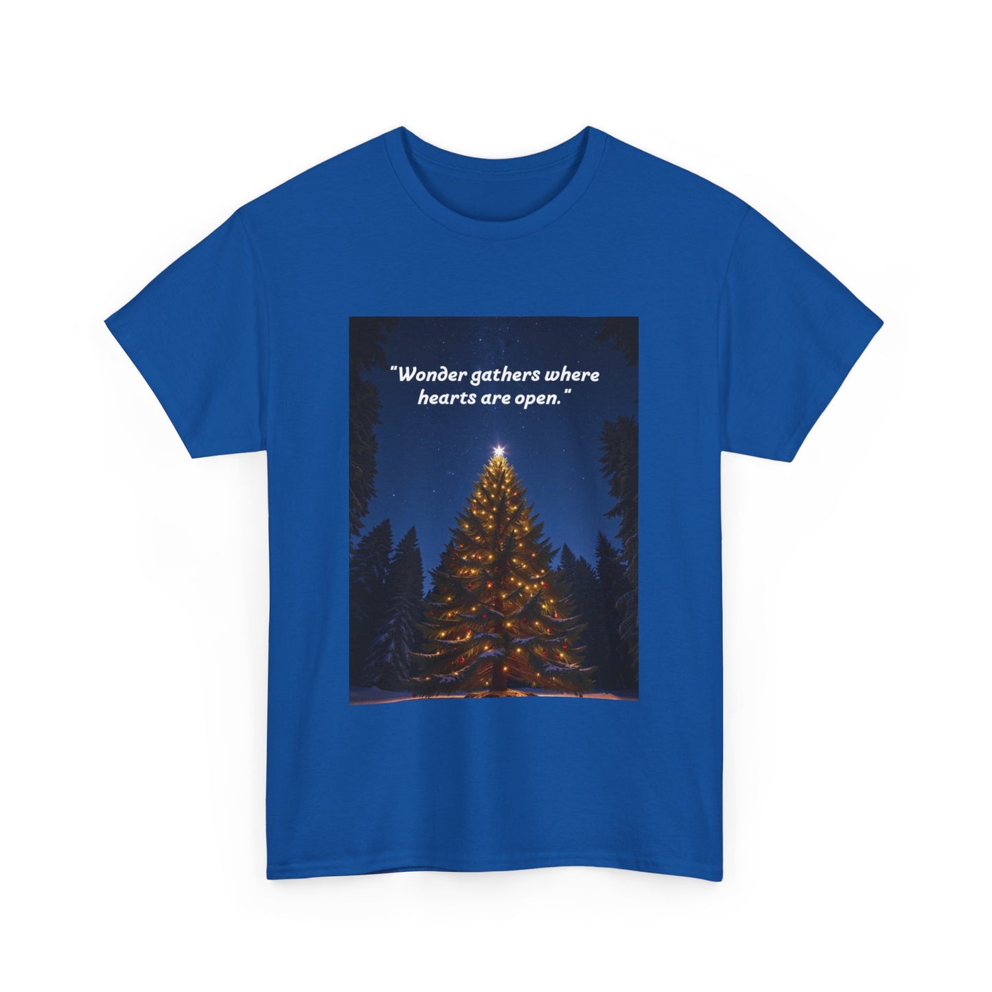 Christmas Tree Graphic Tee, Cozy Holiday Shirt, Unisex Gift, Warm Vibes, Heartwarming Quote, Seasonal Apparel, Family Gatherings  18