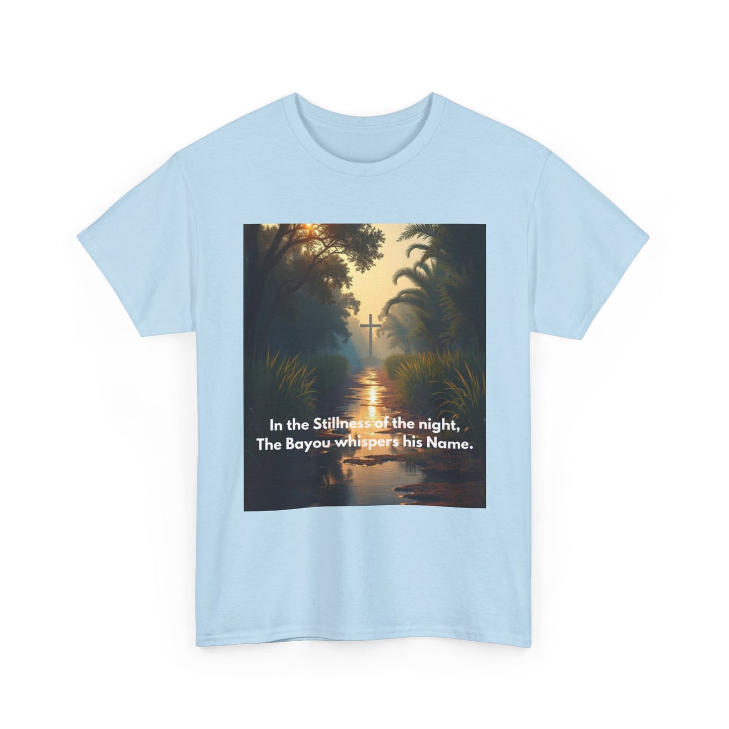 Bayou Night Scenic Tee — "In the Stillness of the night, The Bayou whispers his Name."
