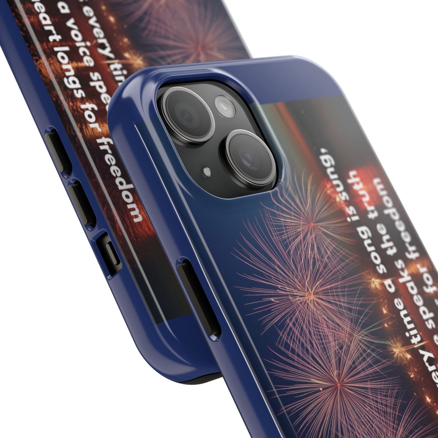 Fireworks Freedom Tough Phone Case — Patriotic 4th of July Quote Case