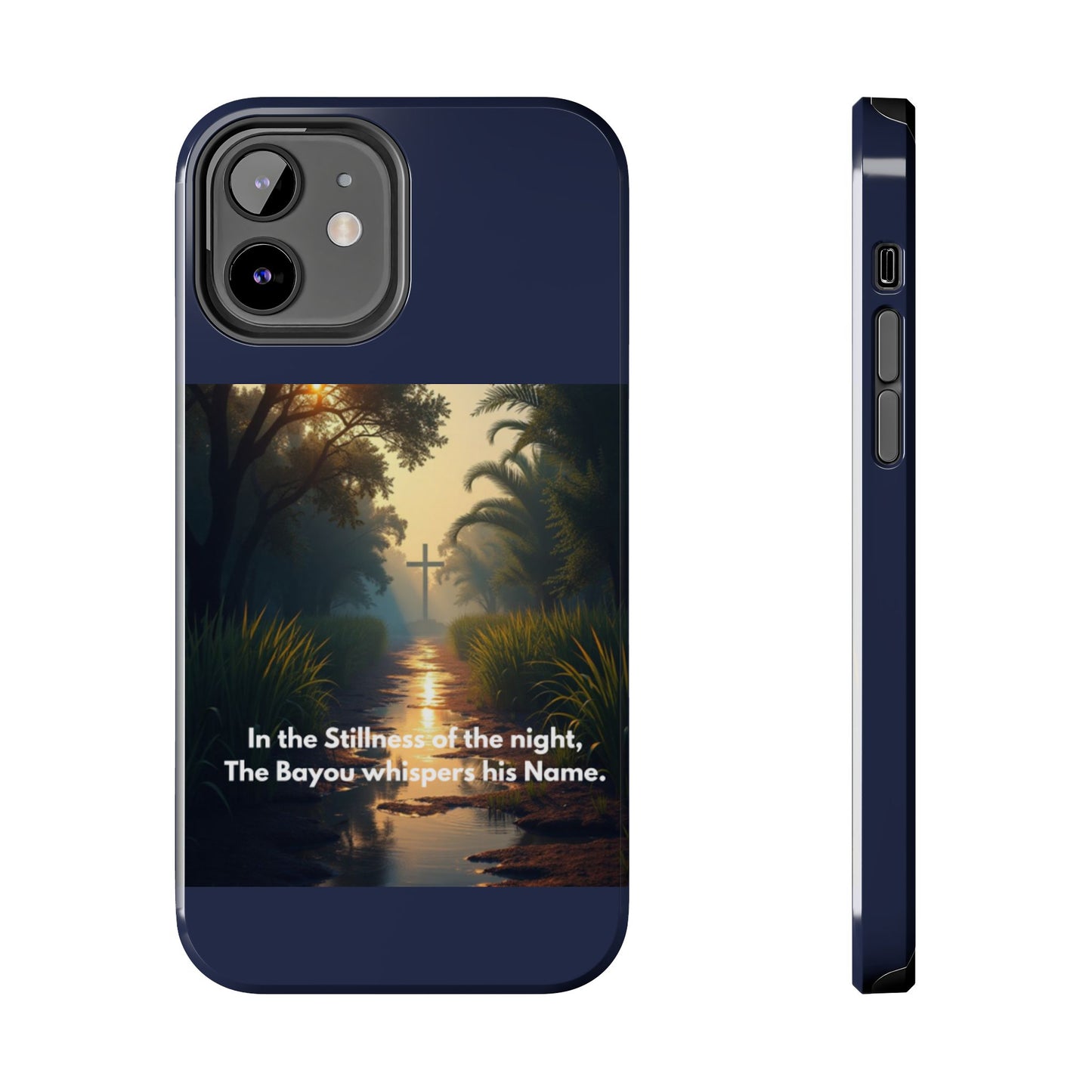 Bayou Cross Phone Case — "In the Stillness of the Night, The Bayou Whispers His Name"