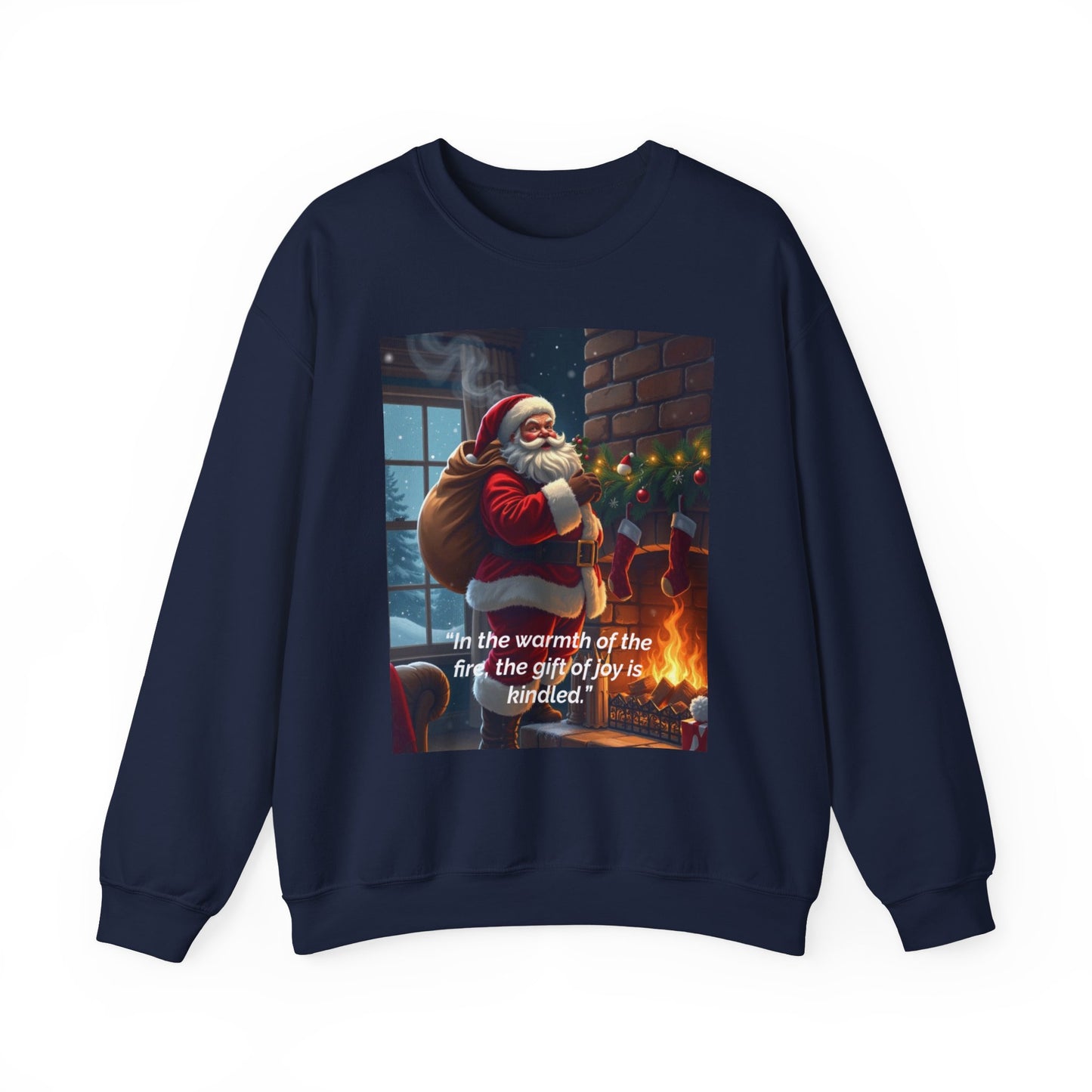In the warmth of the fire, the gift of joy is kindled