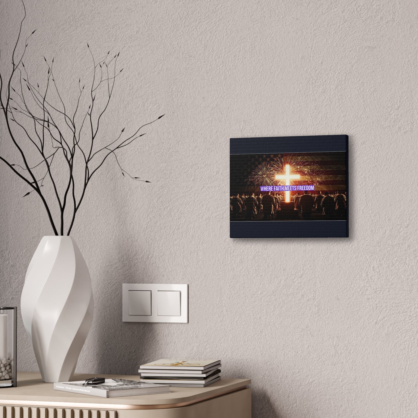Where Faith Meets Freedom Canvas Wall Art