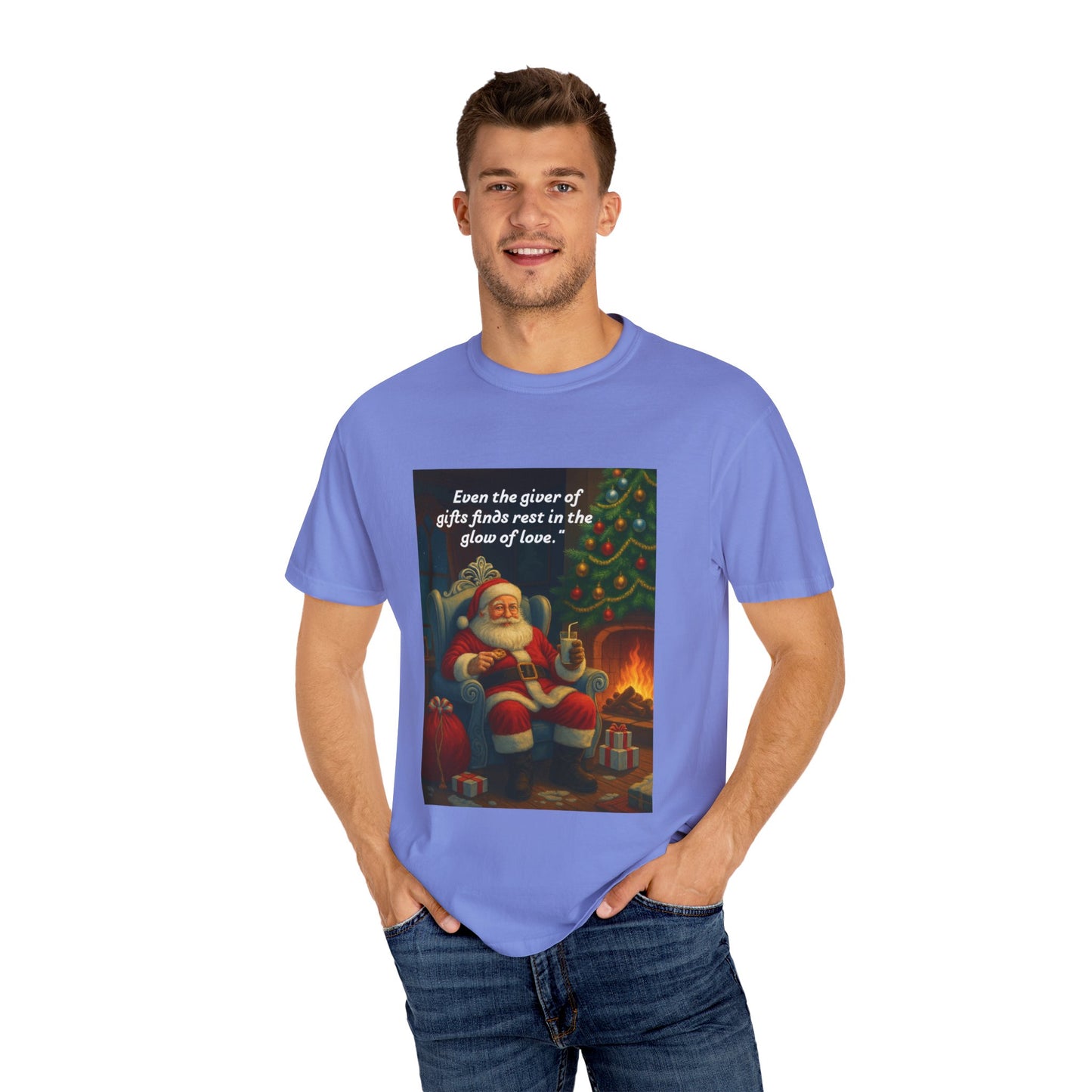 Cozy Santa T-Shirt | Holiday Gift, Christmas Apparel, Unisex Tee, Festive Outfit, Winter Casual Style
