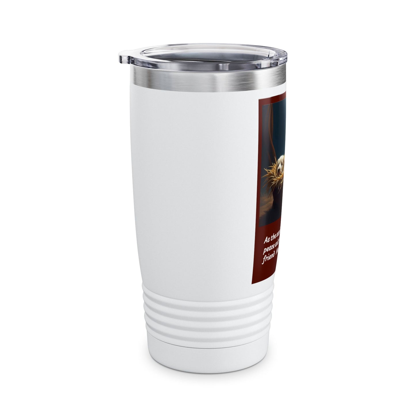 Christmas Ringneck Tumbler, 20oz, Religious Travel Mug, Gift for Him, Her, Holiday Coffee Cup, Keepsake for Family