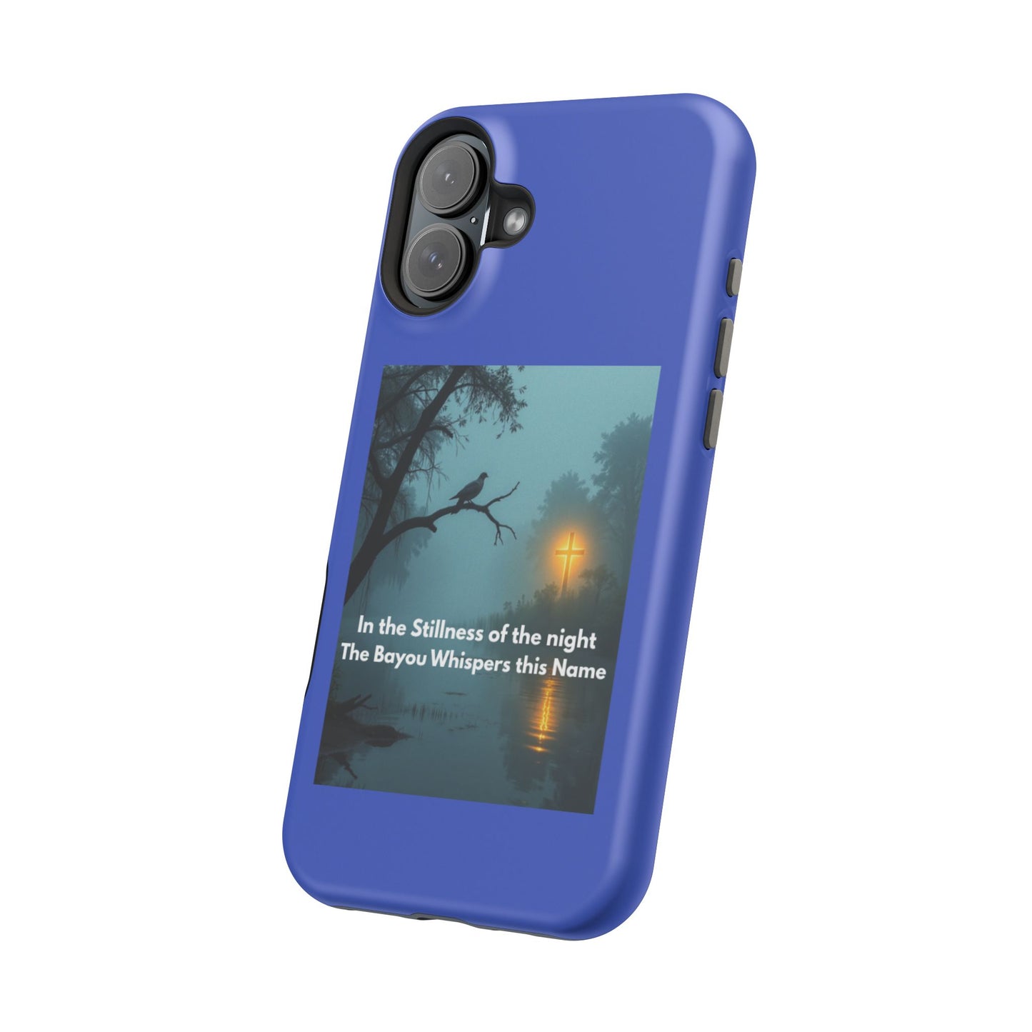 Magnetic Impact-Resistant Phone Case — Bayou Night Scene with Poem