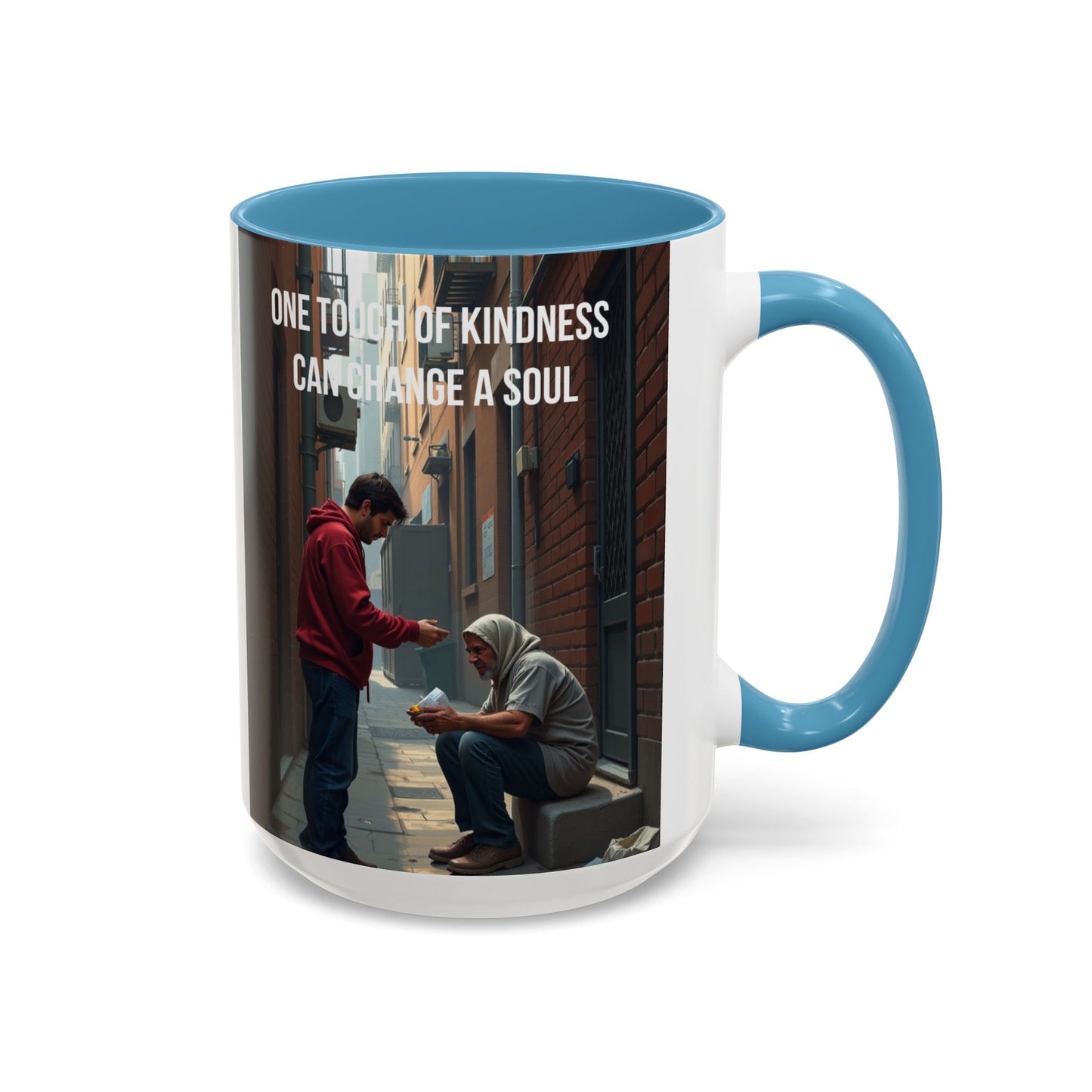 Kindness Quote Coffee Mug – "One Touch of Kindness Can Change a Soul" Accent Mug
