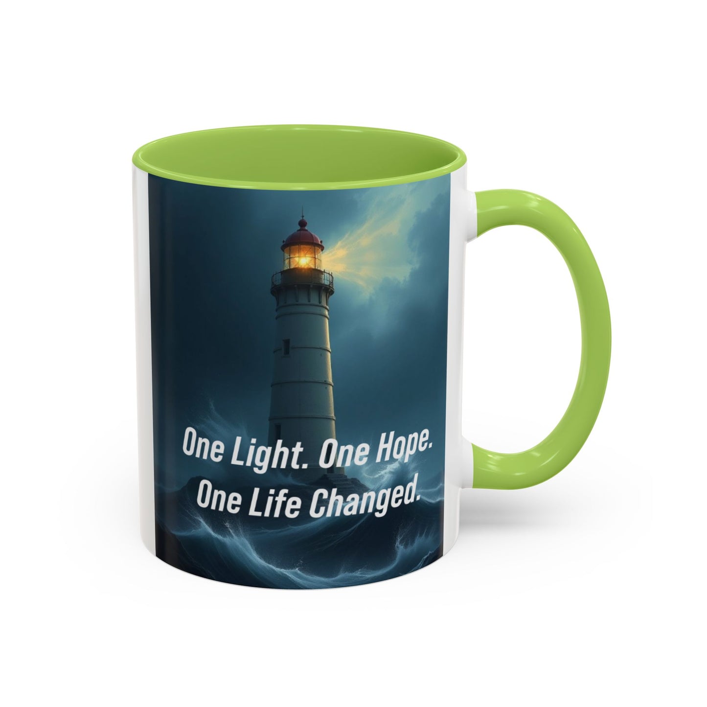 Lighthouse 'One Light, One Hope' Accent Coffee Mug