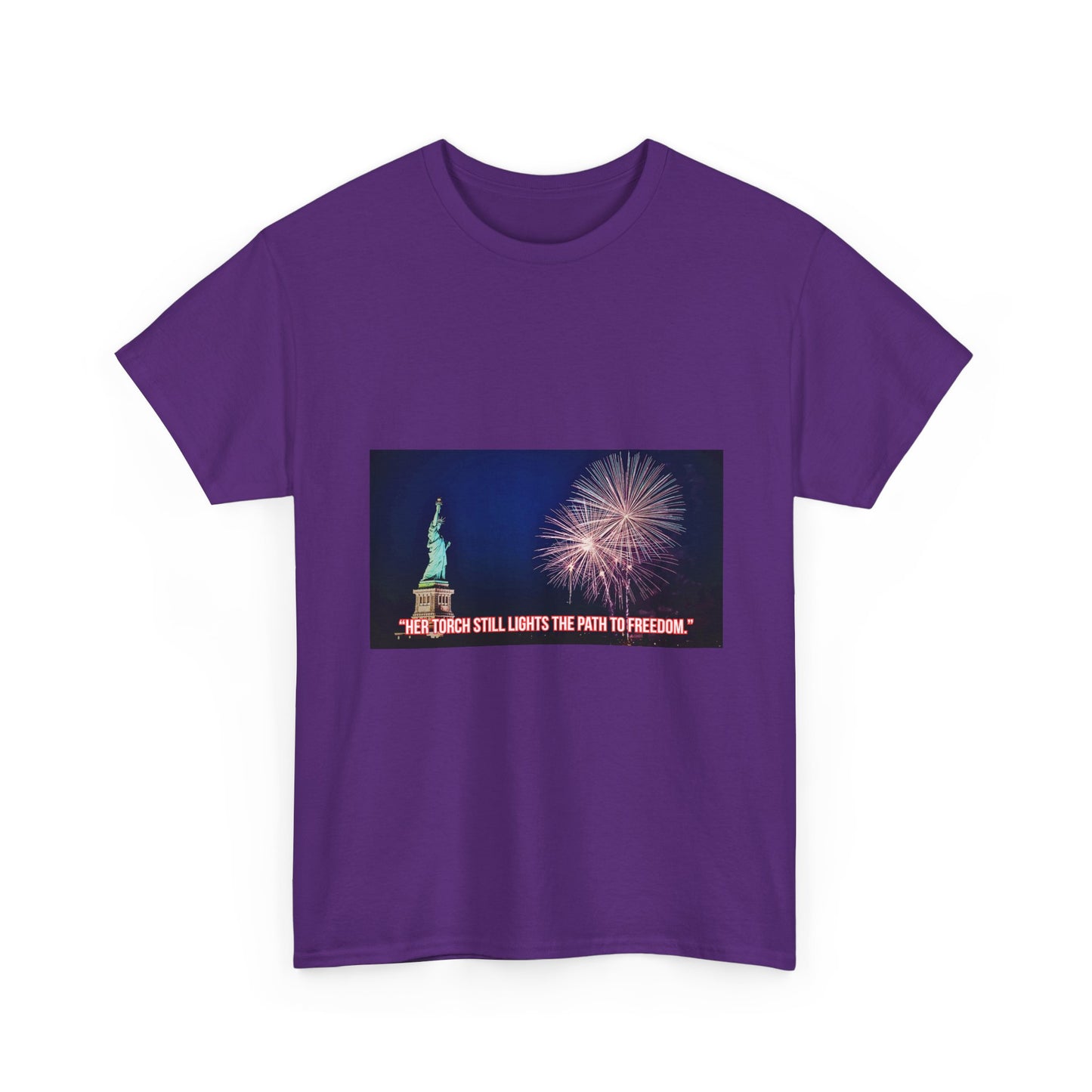 Liberty Fireworks T-Shirt — Statue of Liberty 4th of July Tee