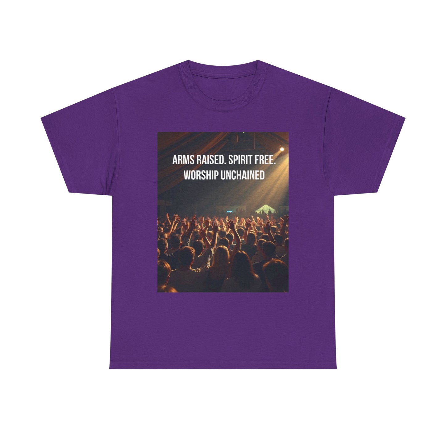 Worship Concert T‑Shirt — "Arms Raised. Spirit Free. Worship Unchained"