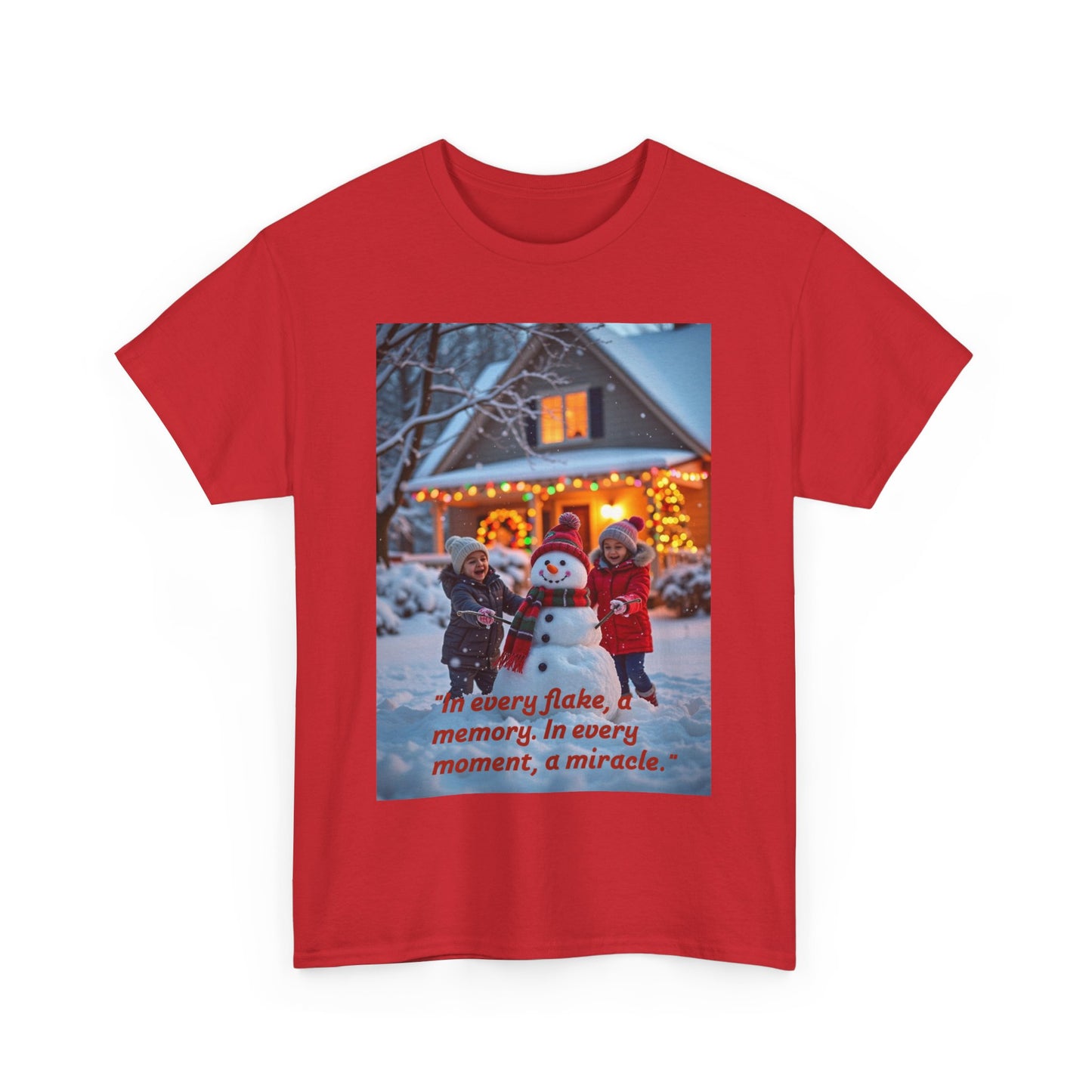 Winter Wonderland Tee, Cozy Holiday T-Shirt, Perfect for Christmas, Snowy Memories Shirt, Unisex Cute Graphic Tee