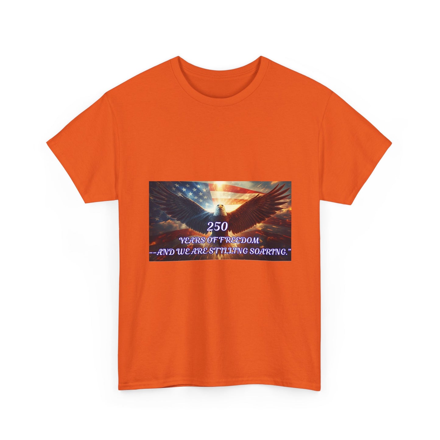 Patriotic Eagle Tee - "250 Years of Freedom" American Flag Shirt