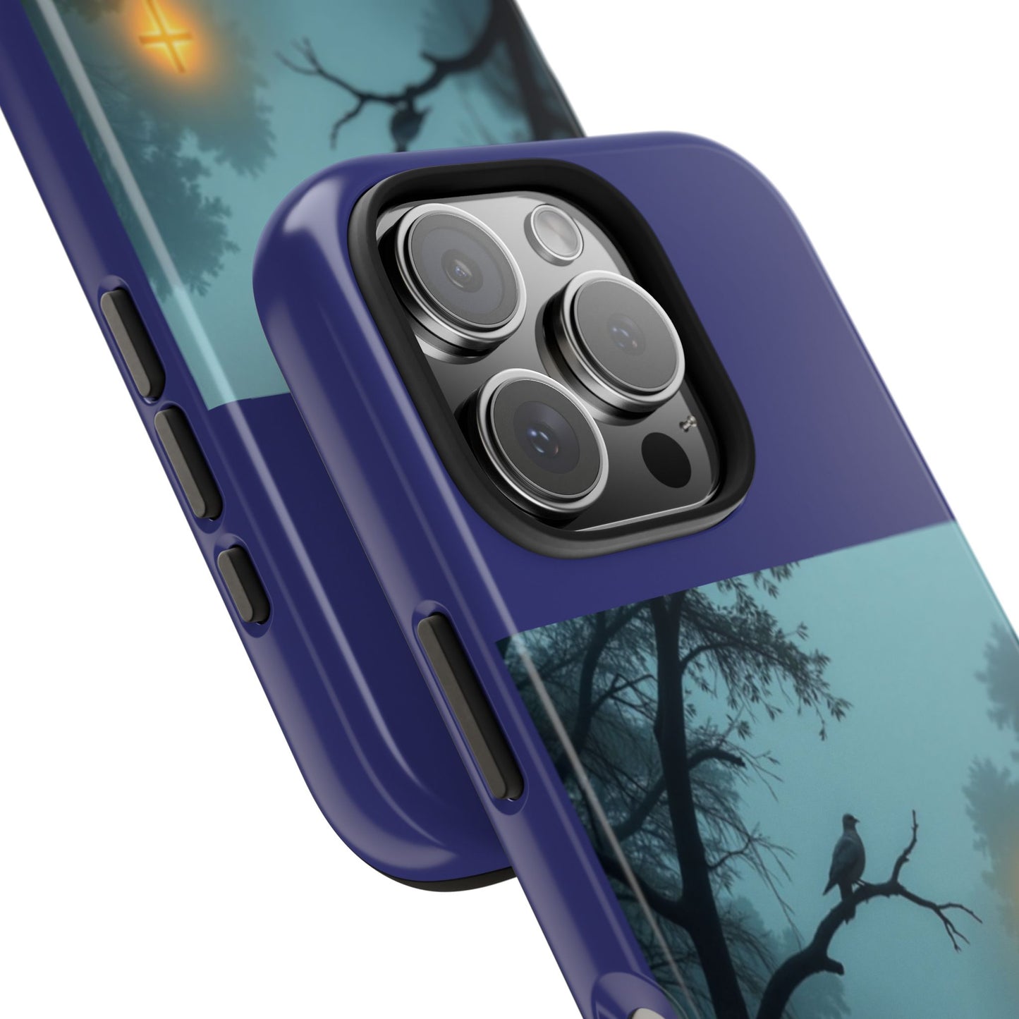 Tough Phone Case — 'In the stillness of the night the Bayou whispers his Name' Moody Bayou Cross Design