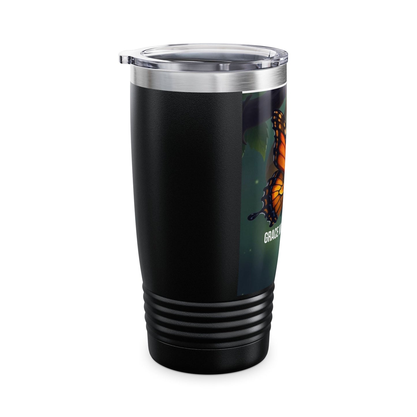 Grace Wins Everytime Butterfly 20oz Tumbler