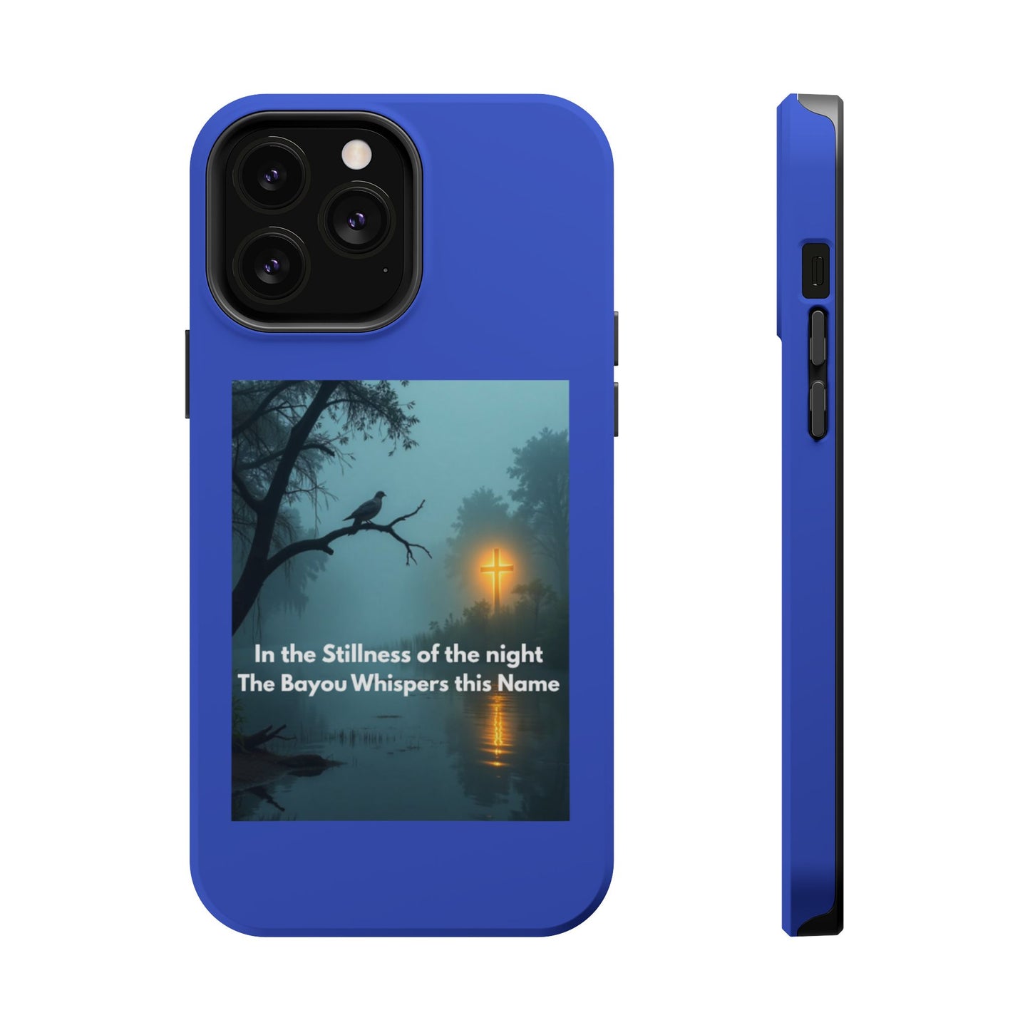Magnetic Impact-Resistant Phone Case — Bayou Night Scene with Poem