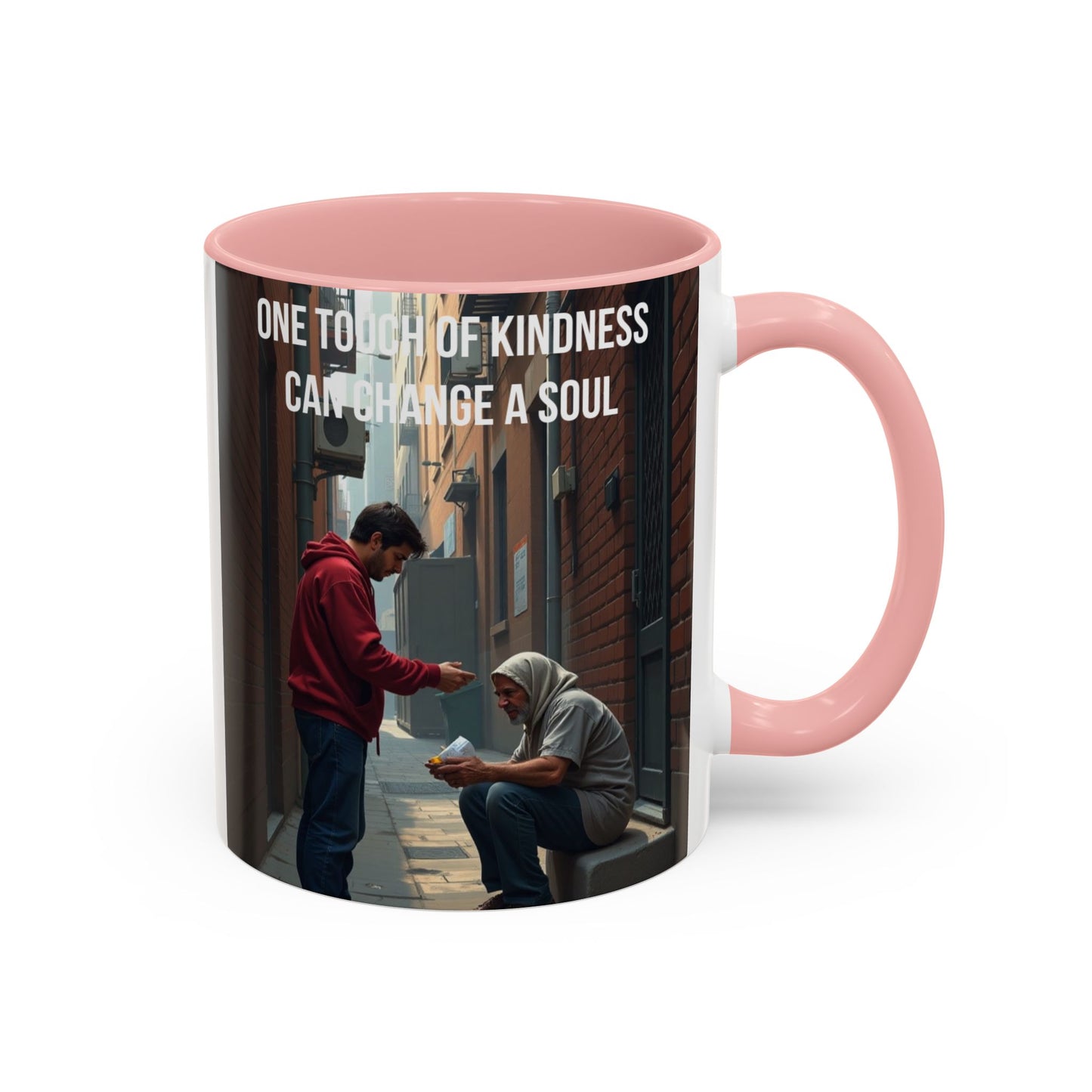 Kindness Quote Coffee Mug – "One Touch of Kindness Can Change a Soul" Accent Mug
