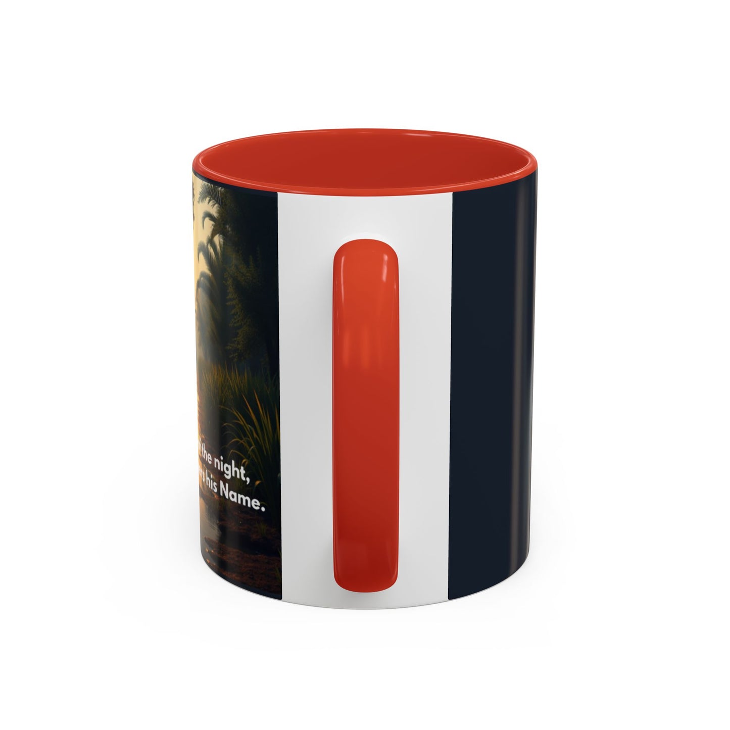 Bayou Night Coffee Mug — 'In the Stillness of the Night, The Bayou Whispers His Name' Accent Mug