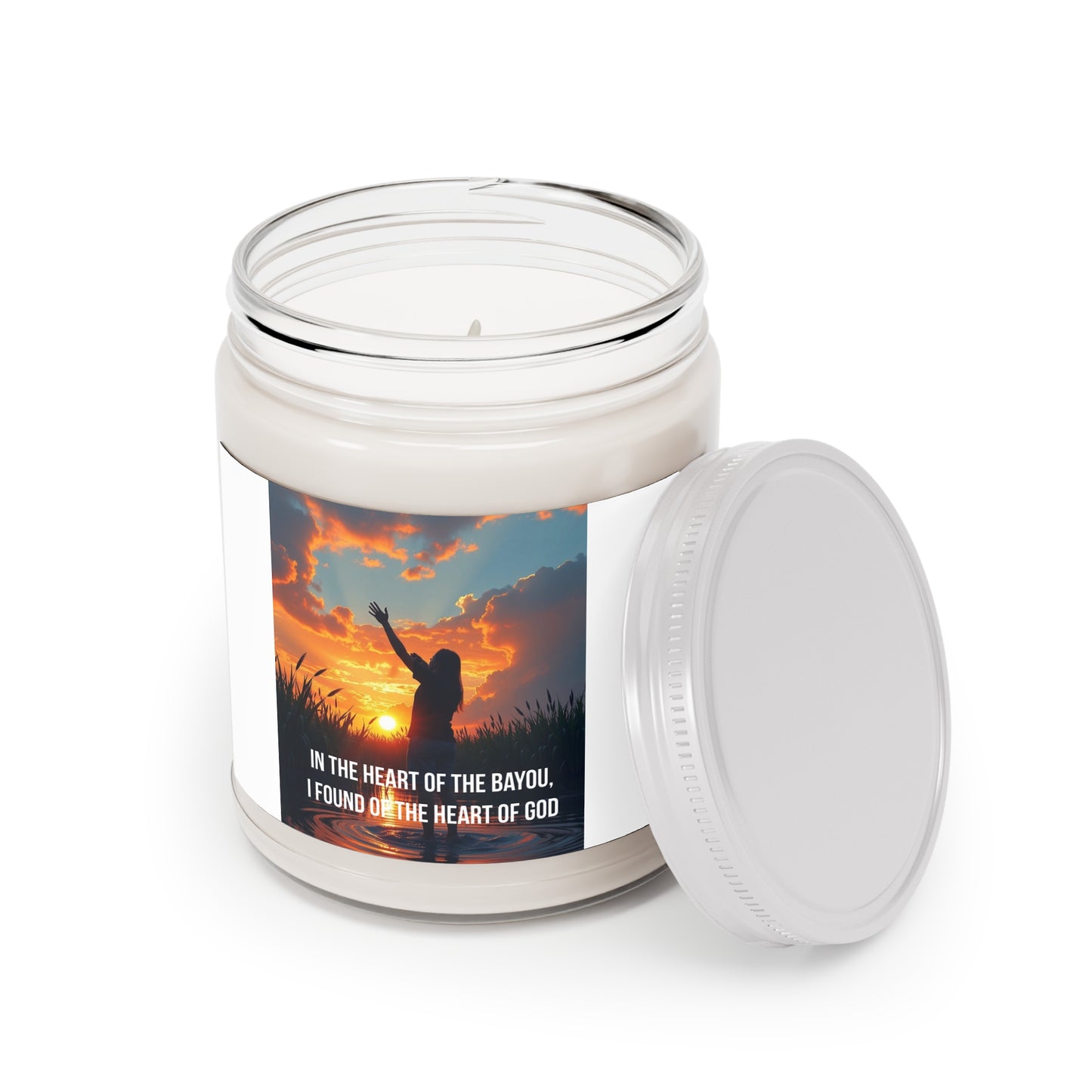 Bayou Faith Soy Candle 9oz — "In the Heart of the Bayou, I Found of the Heart of God"