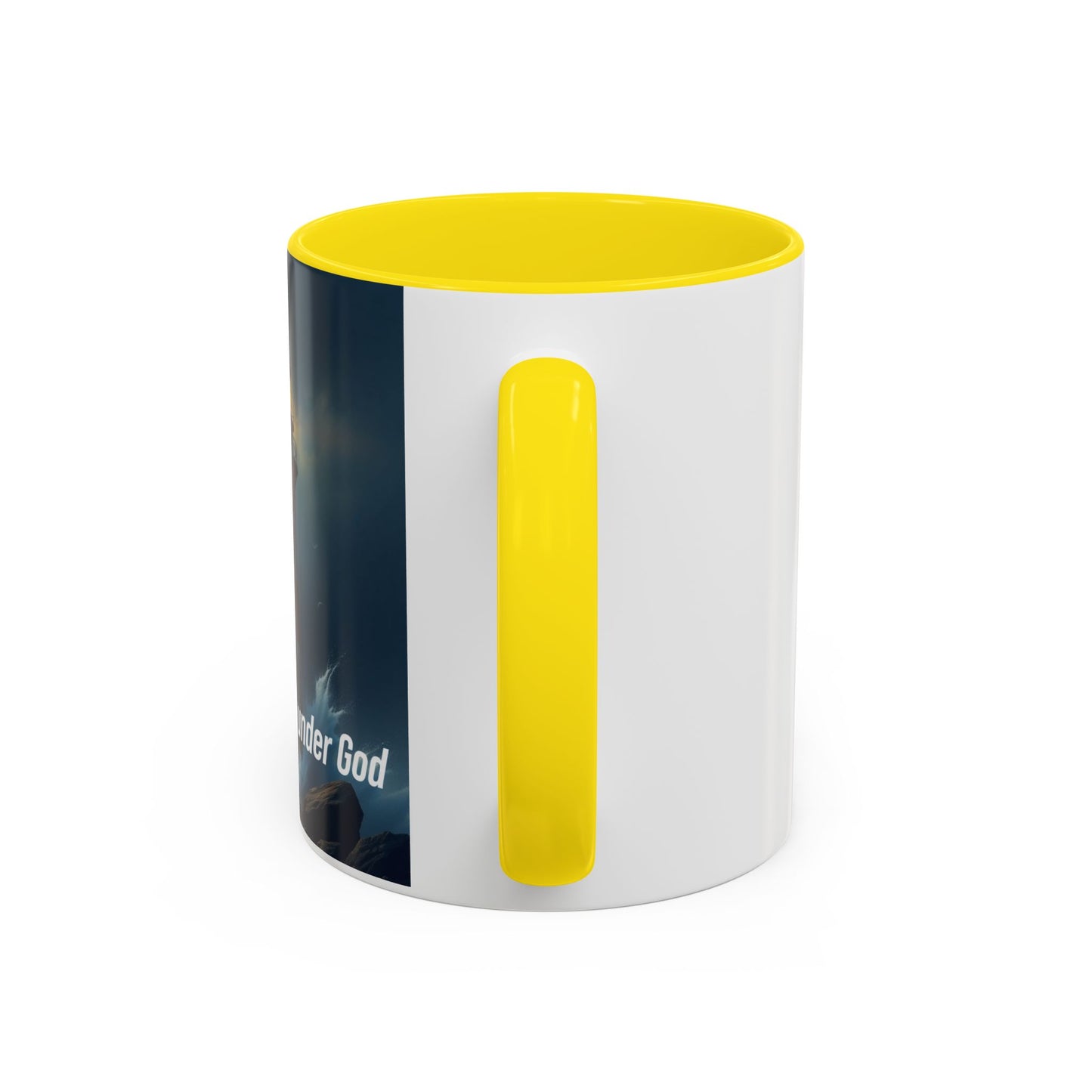 Lighthouse Coffee Mug — "One Nation Under God" Inspirational Accent Mug