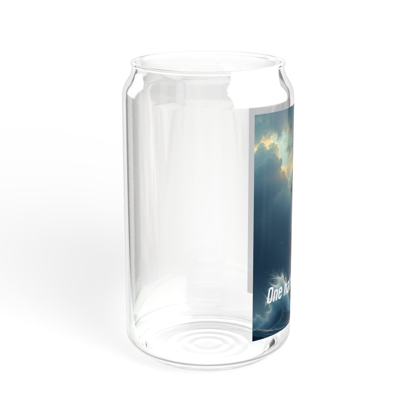 Lighthouse 'One Nation Under God' 16oz Sipper Glass