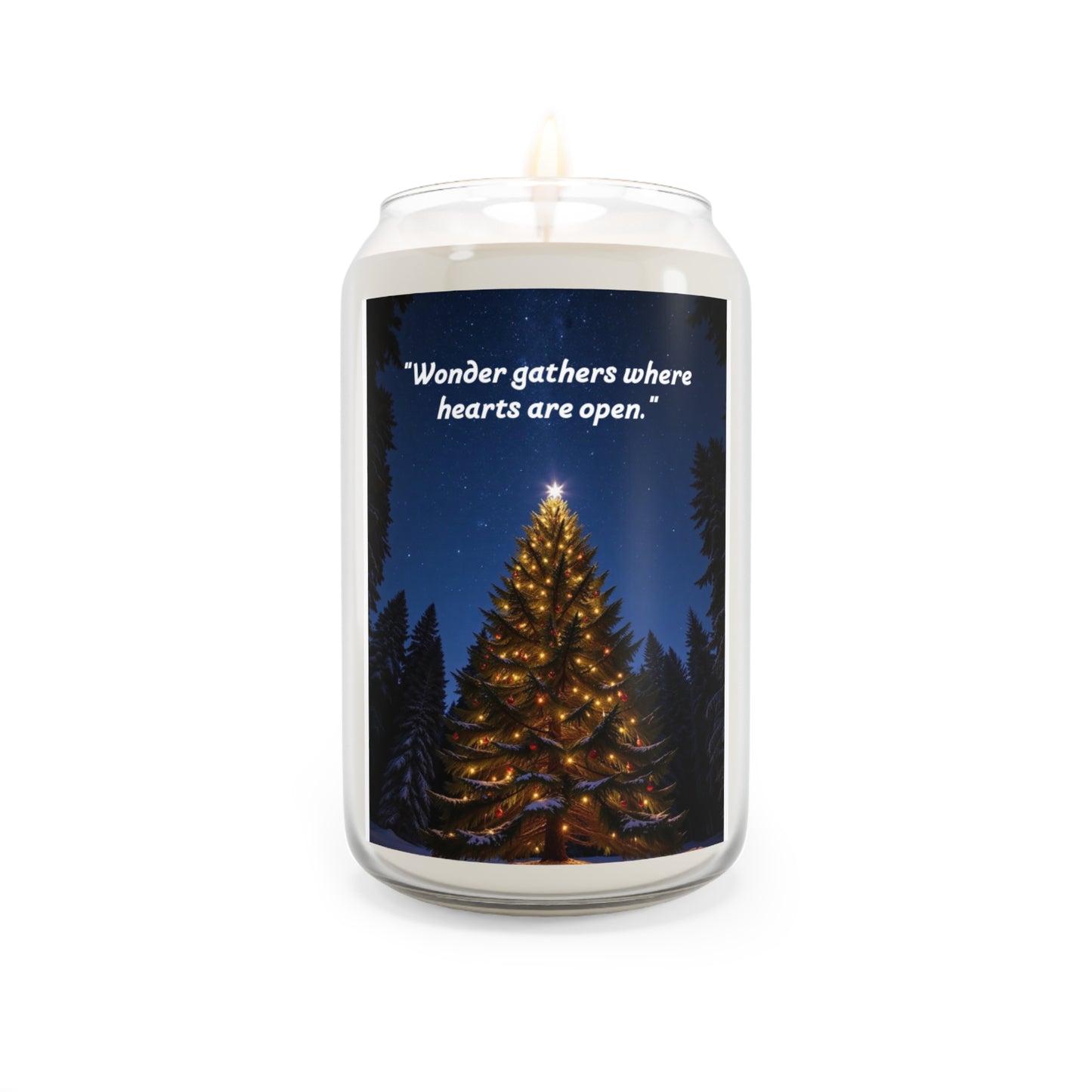 Scented Soy Candle - 'Wonder Gathers Where Hearts Are Open' | Cozy Home Decor, Relaxation Gift, Christmas Gift, Aromatherapy Candle, [...]154