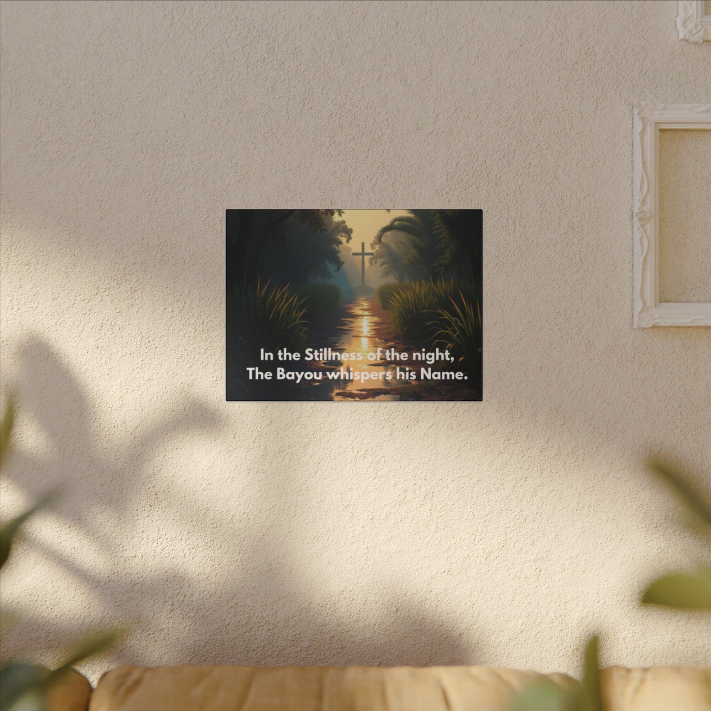 Bayou Quiet Canvas Wall Art — "In the Stillness of the night, The Bayou whispers his Name."