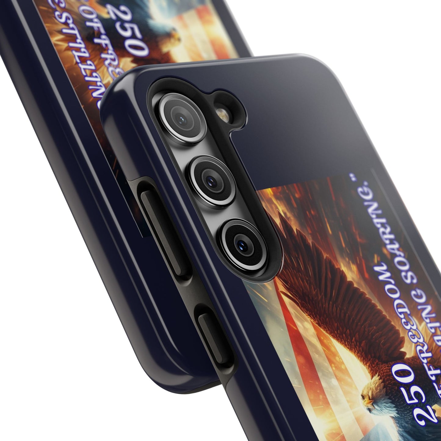Patriotic Eagle Phone Case — "250 Years of Freedom" Durable Protective Case