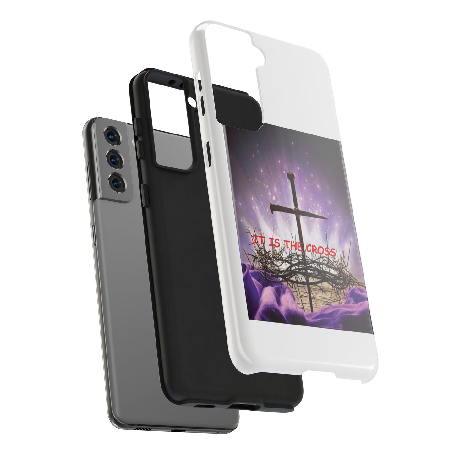 Christian Cross Phone Case — “It Is The Cross” Tough Protective Case