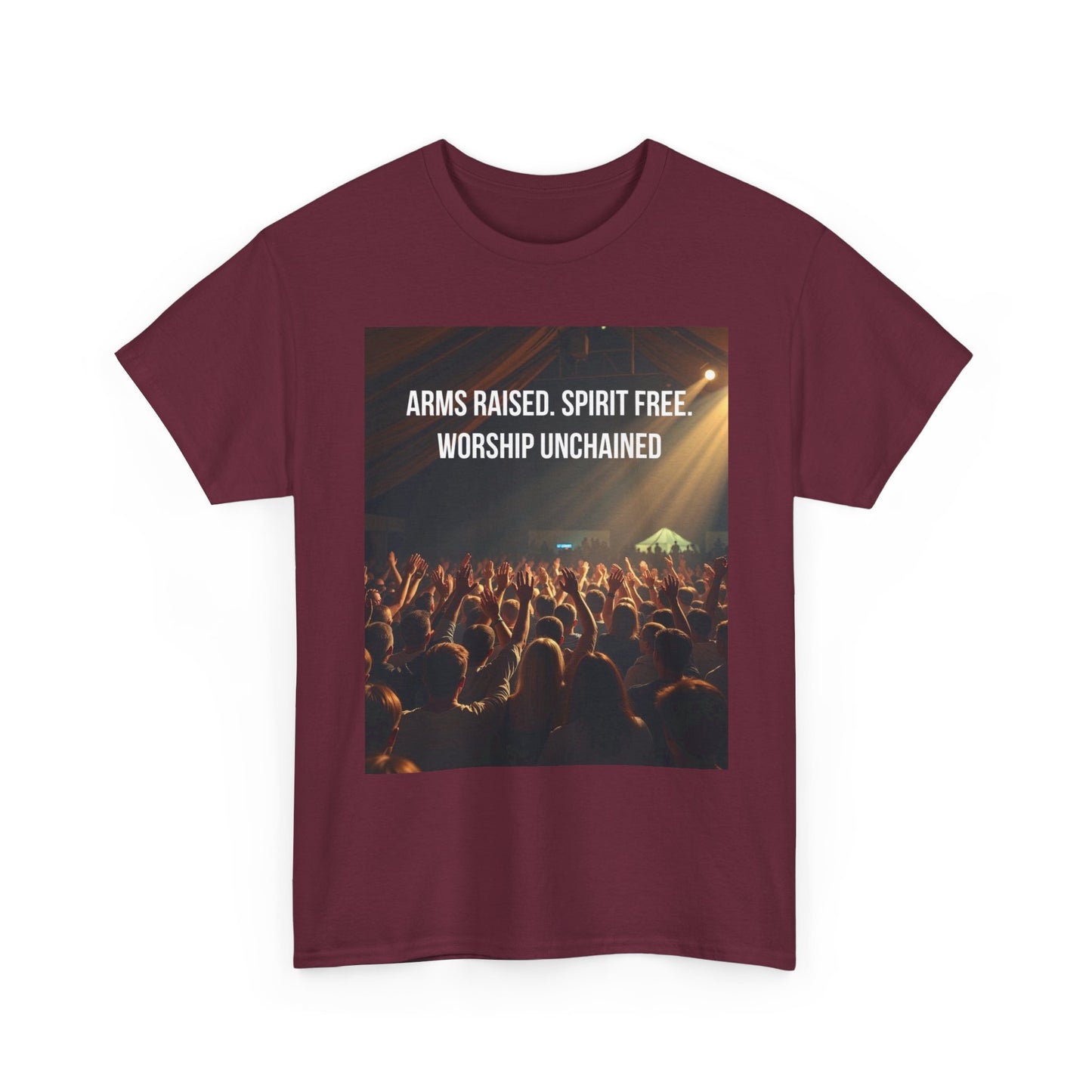 Worship Concert T‑Shirt — "Arms Raised. Spirit Free. Worship Unchained"