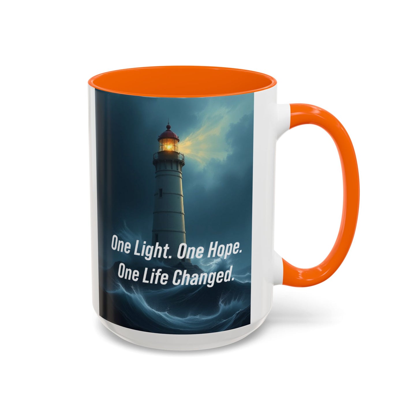Lighthouse 'One Light, One Hope' Accent Coffee Mug