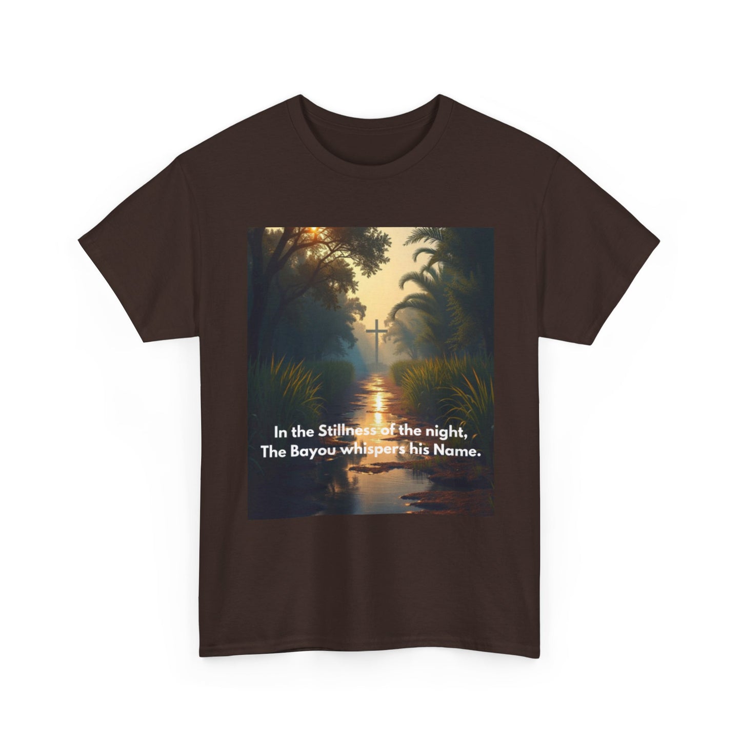Bayou Night Scenic Tee — "In the Stillness of the night, The Bayou whispers his Name."