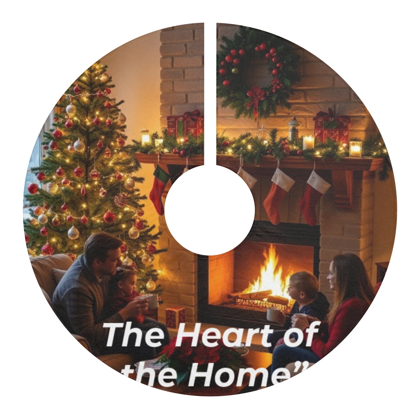 Cozy Christmas Tree Skirt - The Heart of the Home, Holiday Decor, Festive Home Accents, Gift Idea, Family Celebration