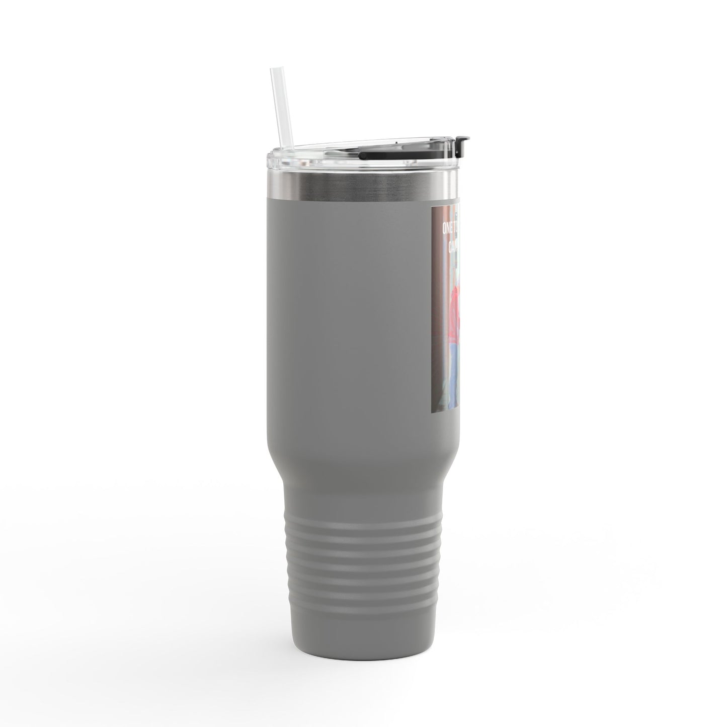 40oz Insulated Travel Mug — "One Tiny Act Of Kindness Can Change A Soul" Photo Design