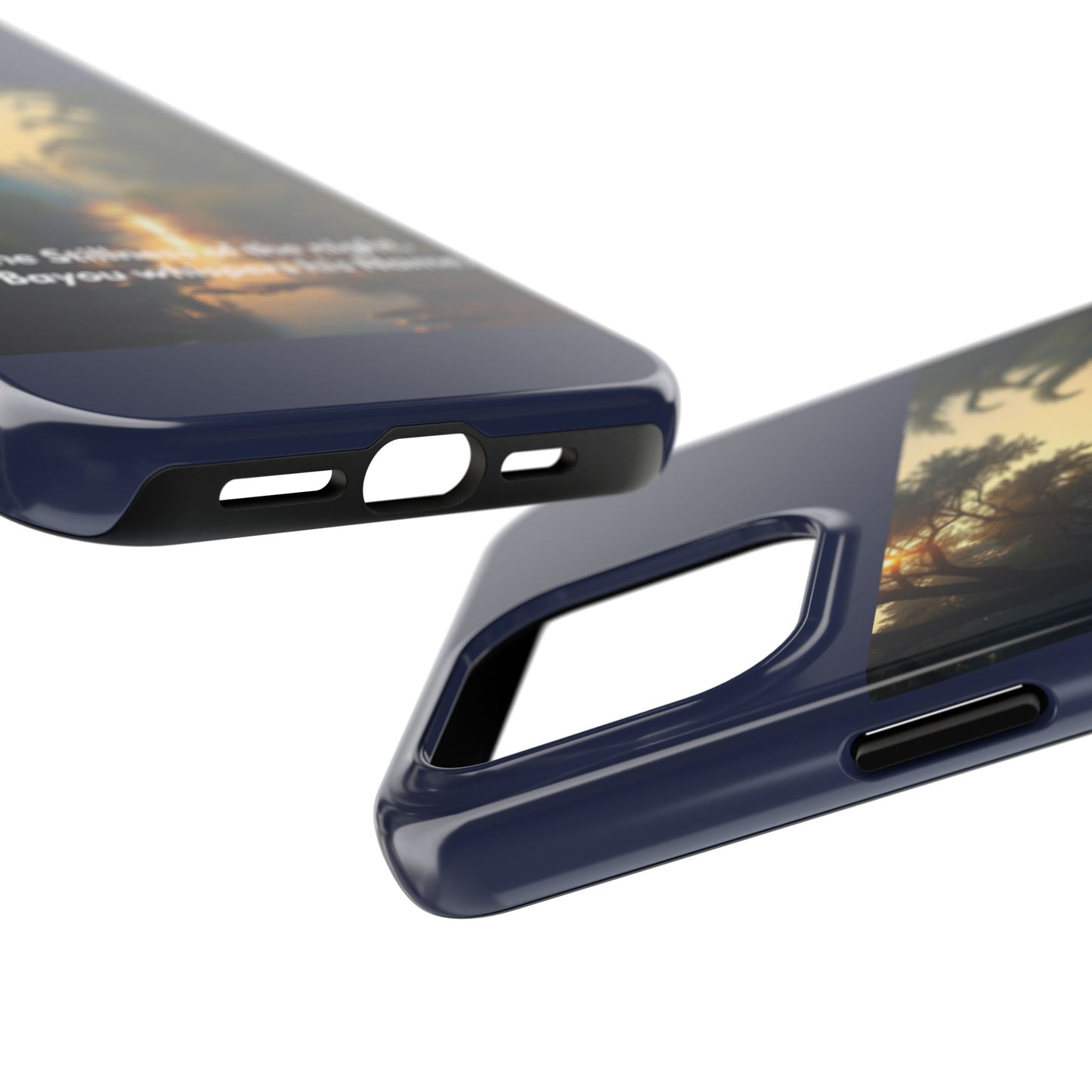 Bayou Cross Phone Case — "In the Stillness of the Night, The Bayou Whispers His Name"