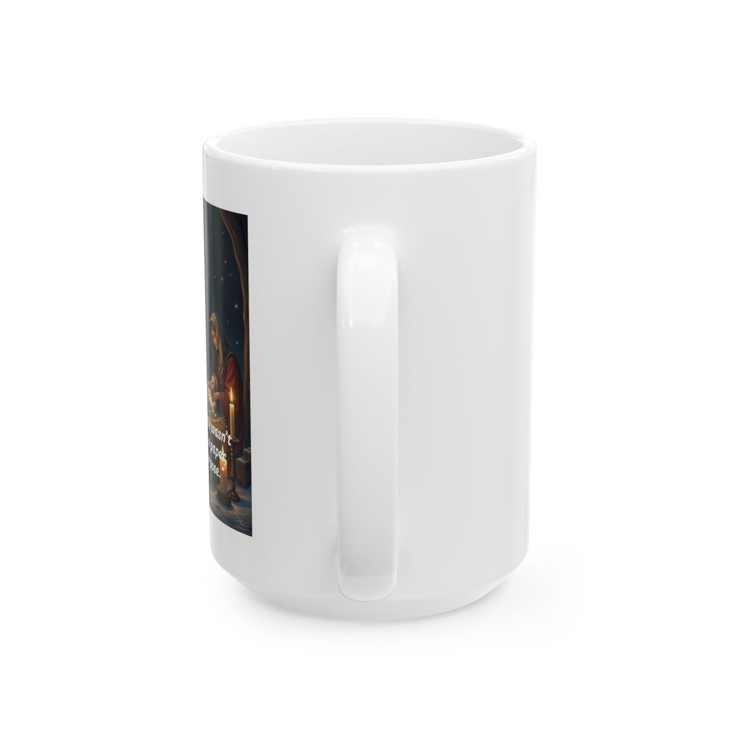 Christmas Miracle Ceramic Mug - Perfect for Holiday Gifts, Coffee Lover, Santa Design, Inspirational Drinkware, 11oz & 15oz  312