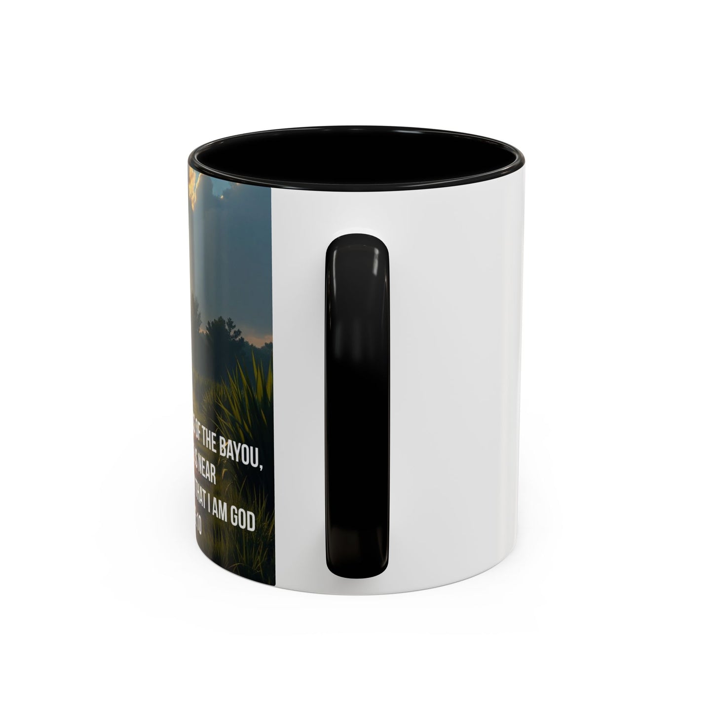 Inspirational Psalm 46:10 Coffee Mug — "Be Still" Accent Mug