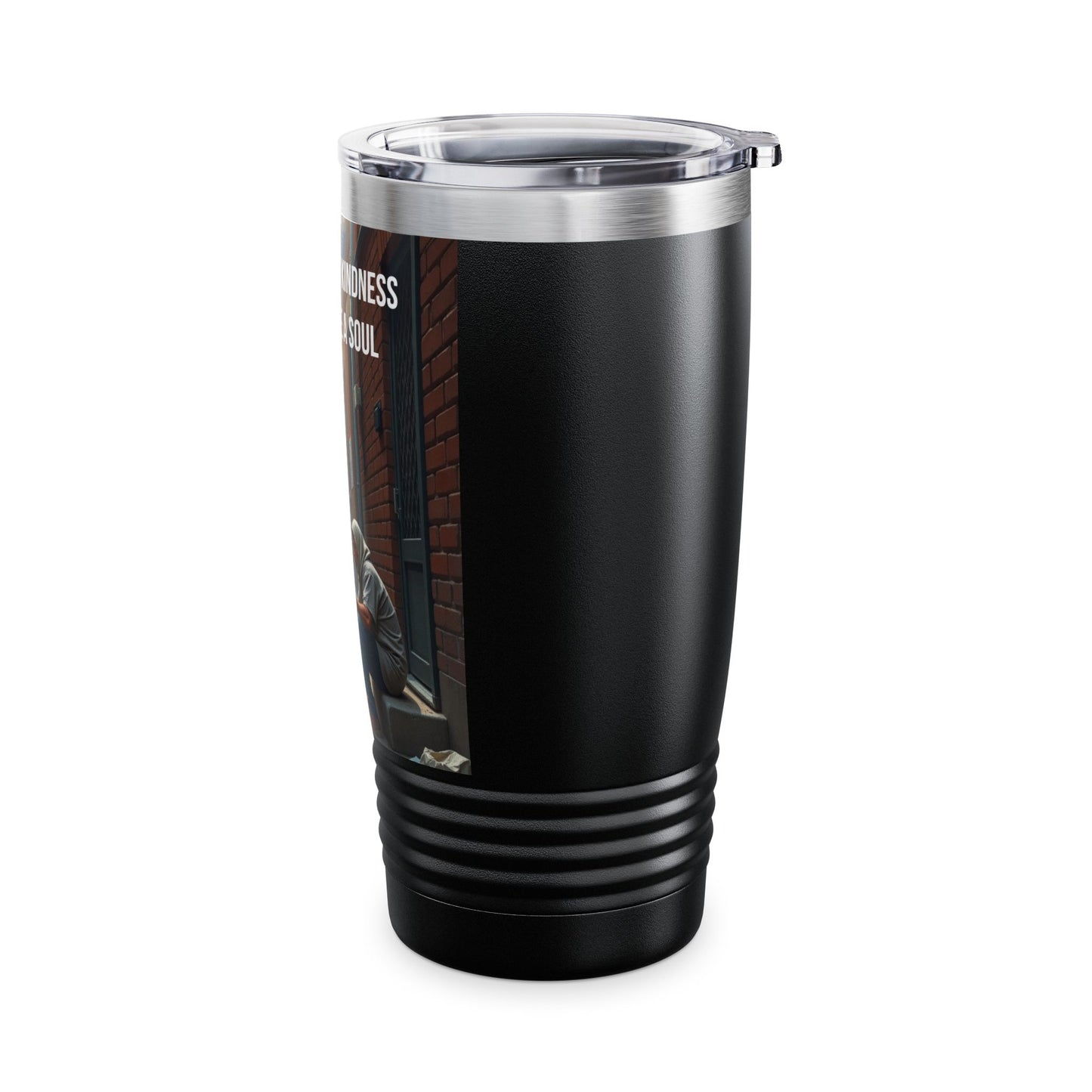 20oz Ringneck Tumbler – 'One Touch of Kindness Can Change a Soul' Inspirational Travel Mug