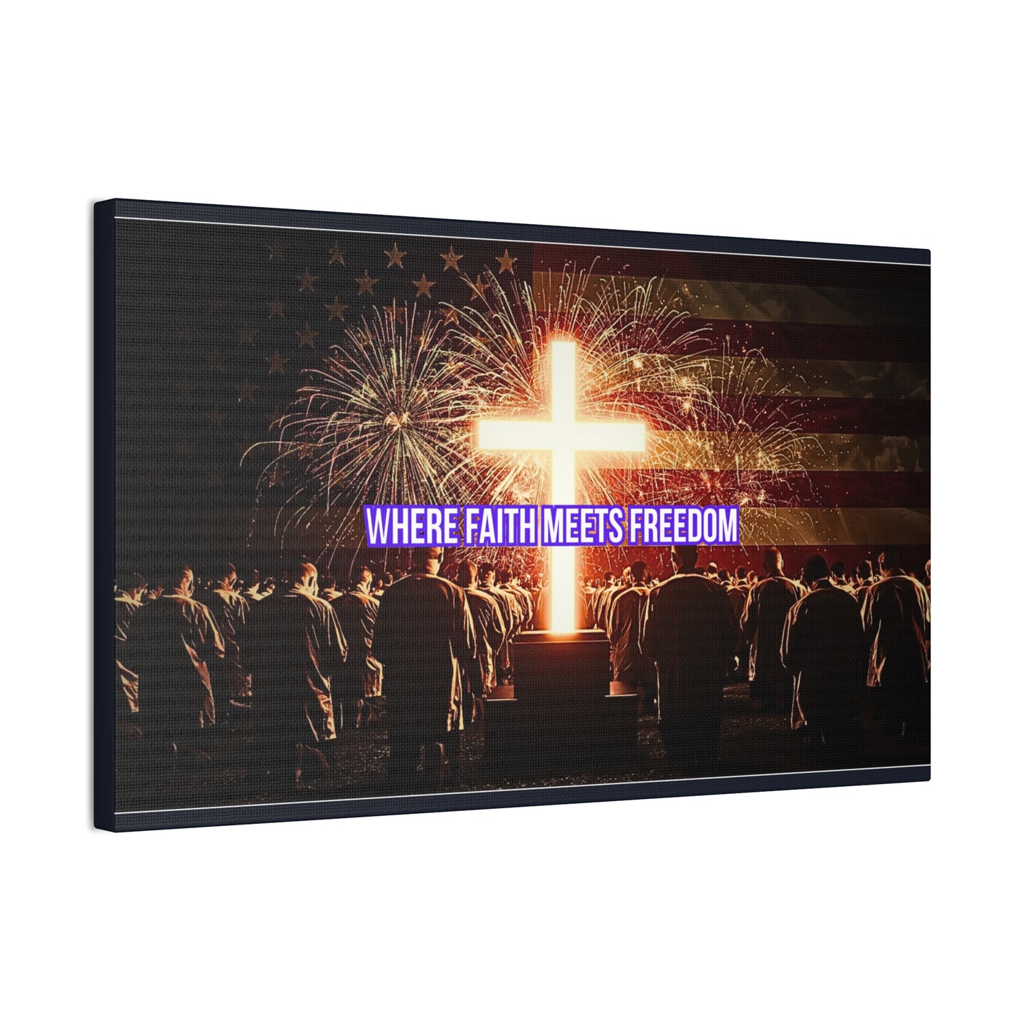 Where Faith Meets Freedom Canvas Wall Art