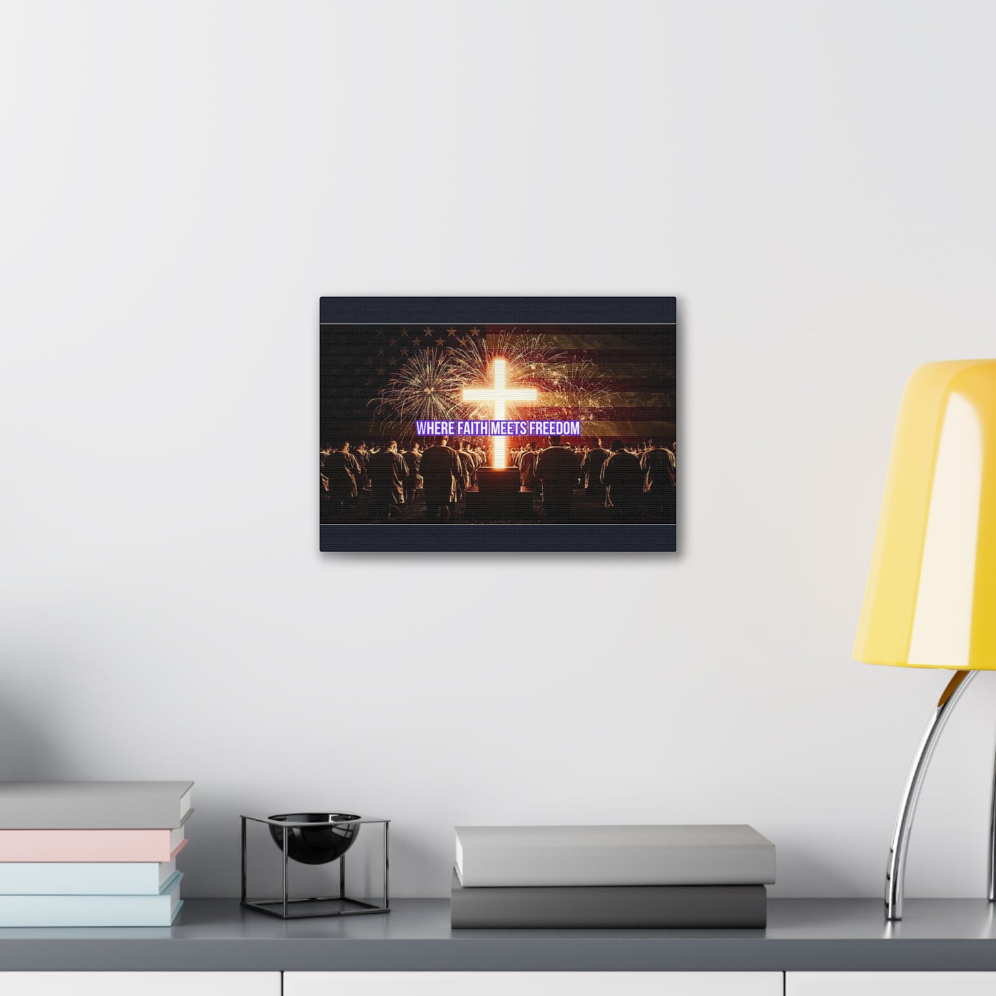 Where Faith Meets Freedom Canvas Wall Art