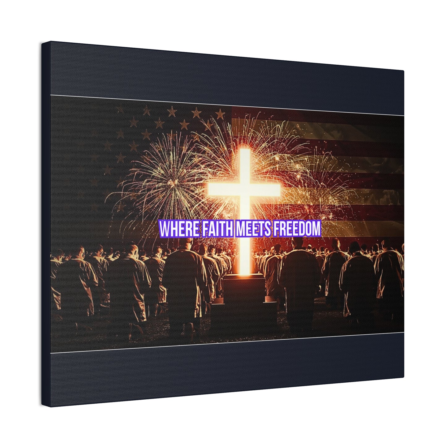 Where Faith Meets Freedom Canvas Wall Art