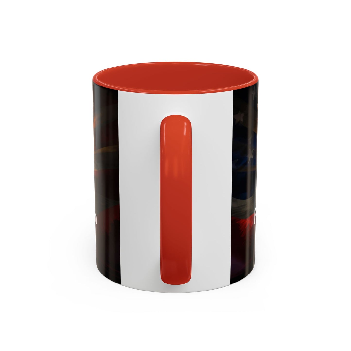 Patriotic Eagle Coffee Mug — "Freedom Stands Strong" Accent 11/15oz