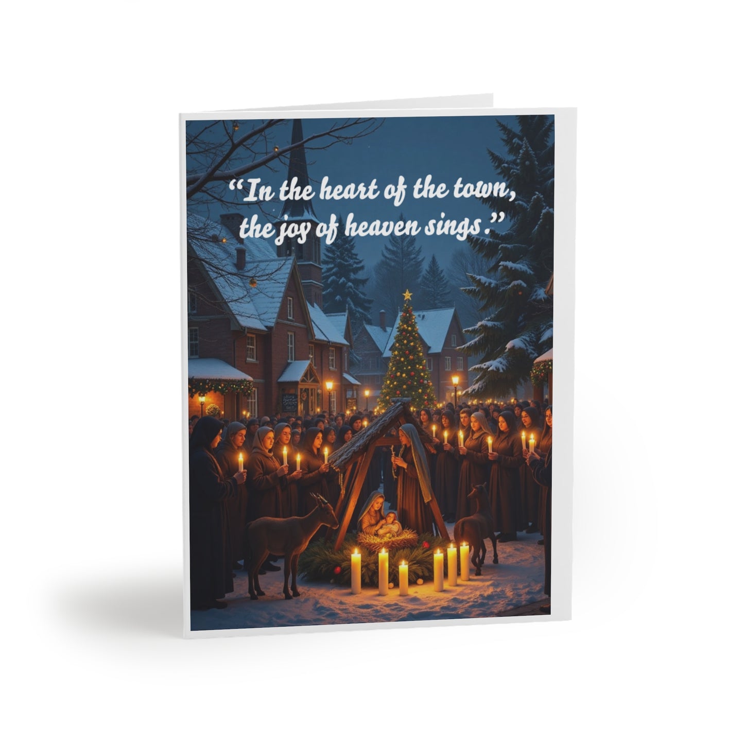 In heart of the town, the joy of heaven sings