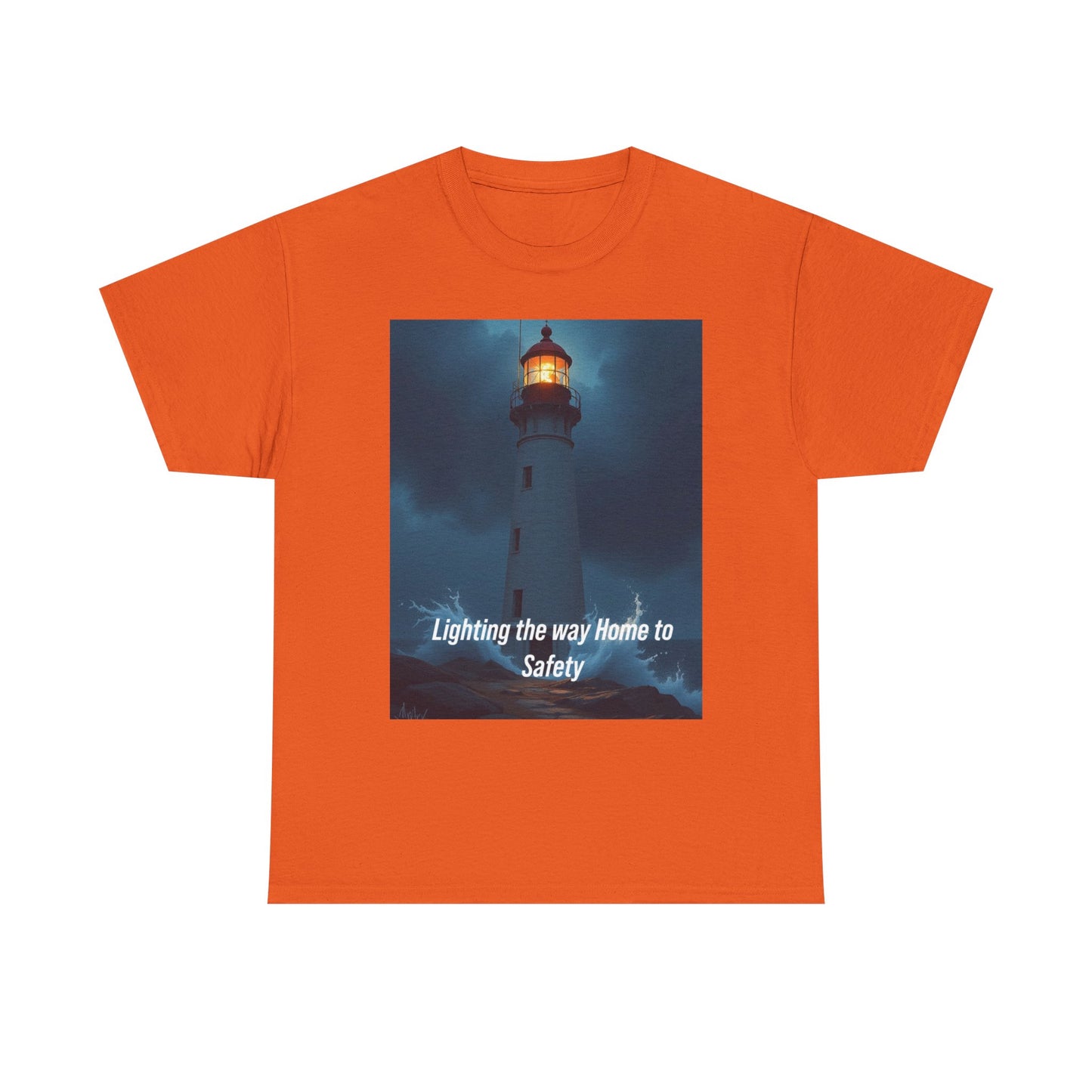 Lighthouse Graphic Tee — "Lighting the Way Home to Safety"
