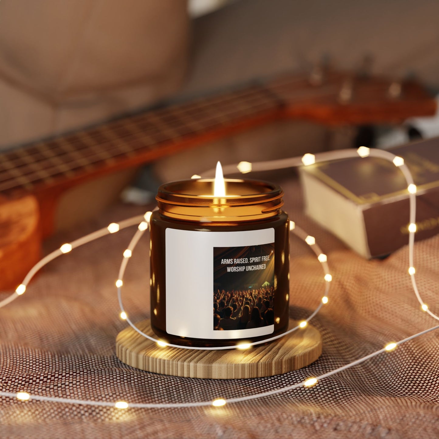 Worship Concert Scented Soy Candle — Amber Jar (Multi-Size)