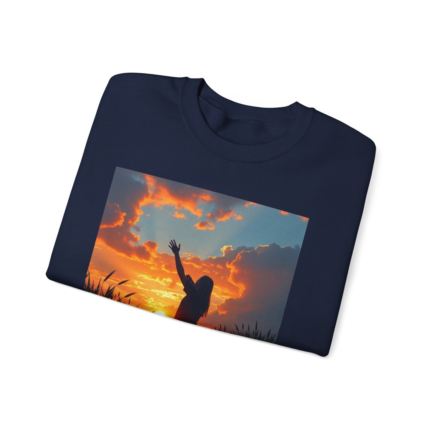 Christian Crewneck Sweatshirt — "In the Heart of the Bayou, I Found the Heart of God"