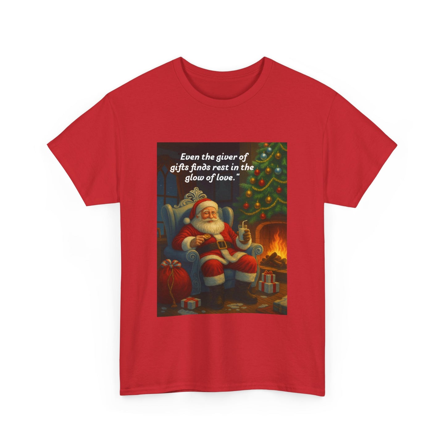 Cozy Holiday Tee, Christmas Gift Shirt, Santa Graphic Tee, Festive Cotton T-shirt, Unisex Christmas Apparel, Gifts for Him/Her