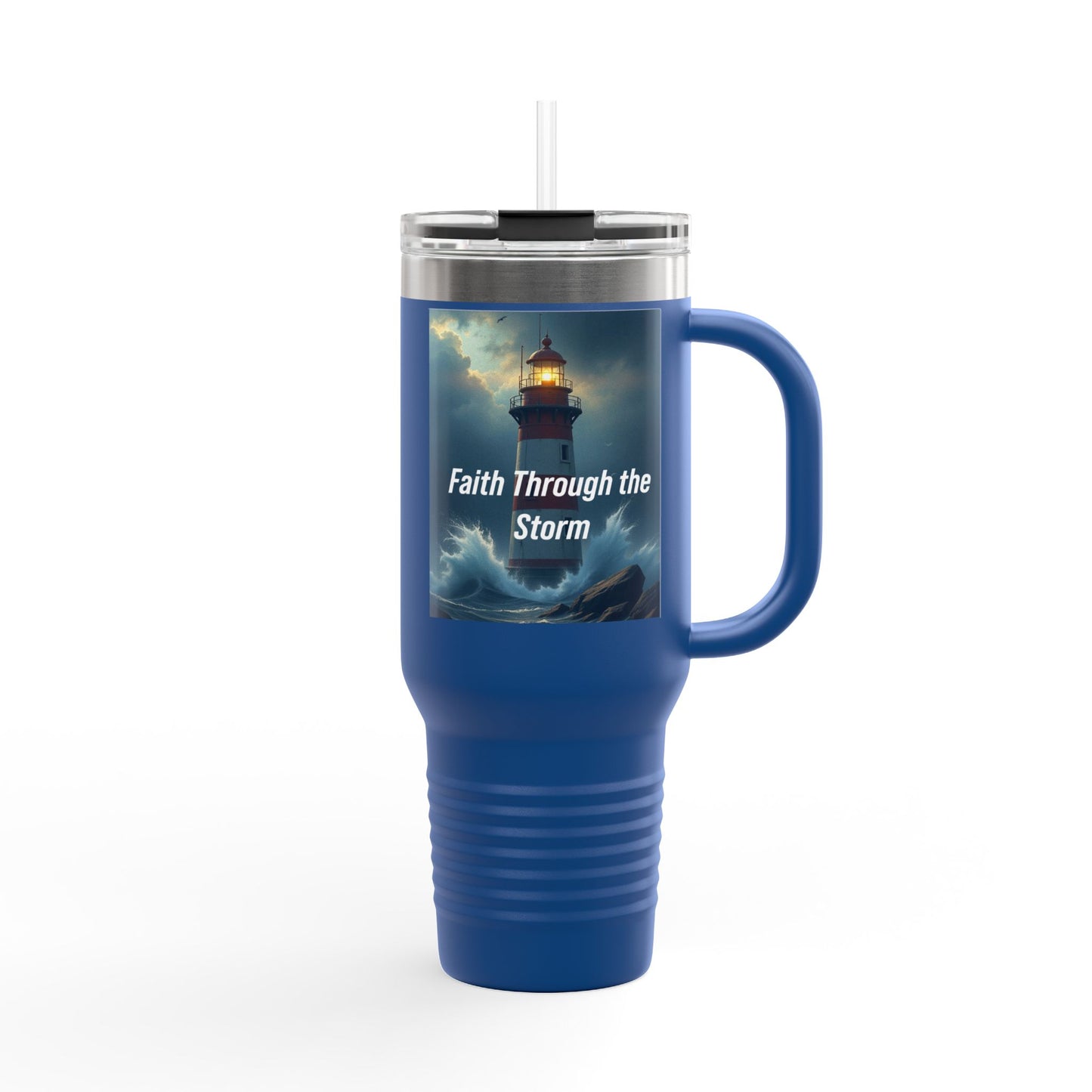 Faith Through the Storm 40oz Insulated Travel Mug