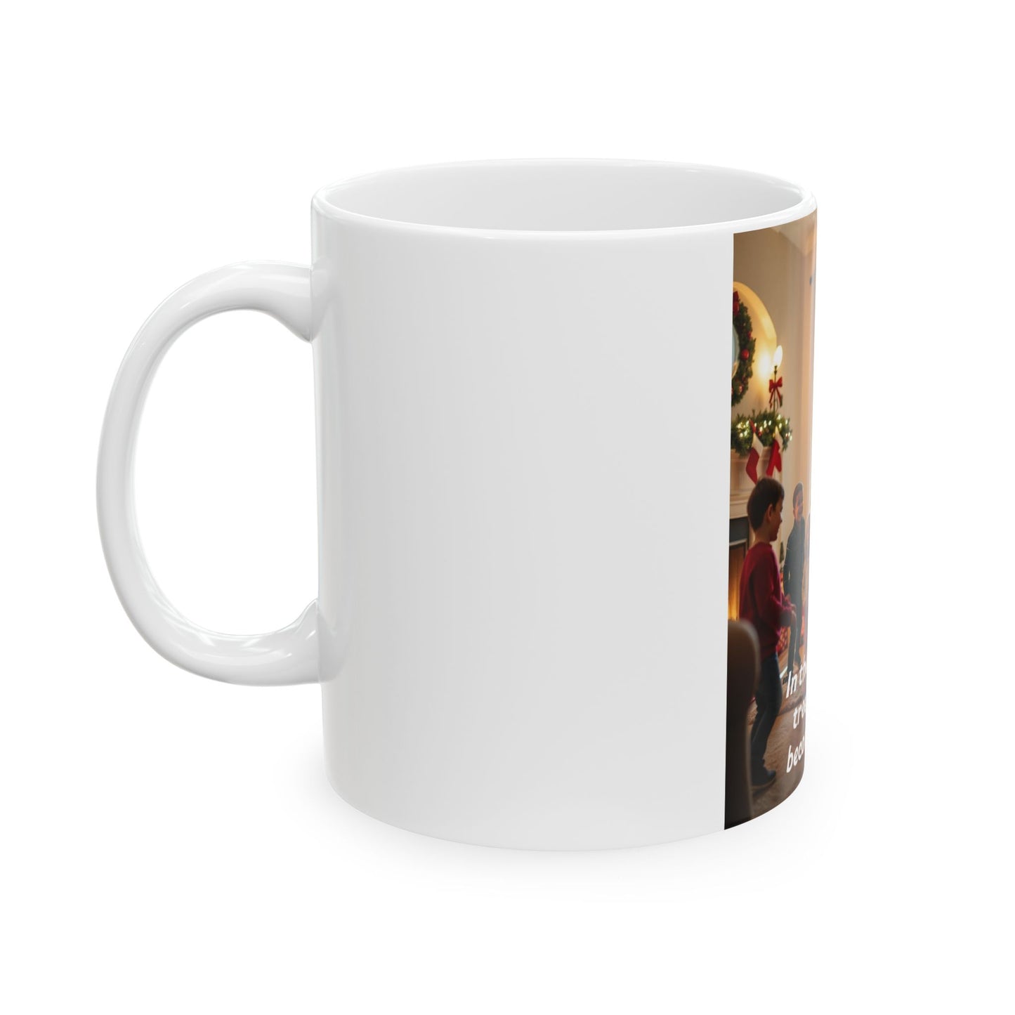 Christmas Joy Ceramic Mug - Festive Holiday Coffee Cup, Gift for Friends & Family, Heartwarming Decor, 11oz & 15oz Options 140